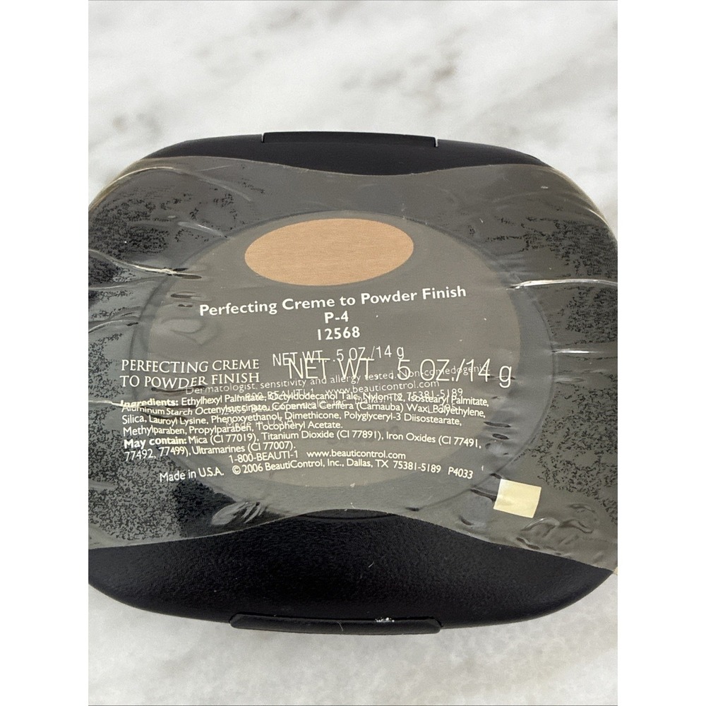 BeautiControl Perfecting Creme-to-Powder Finish P-4 12568 0.5 oz Sealed New